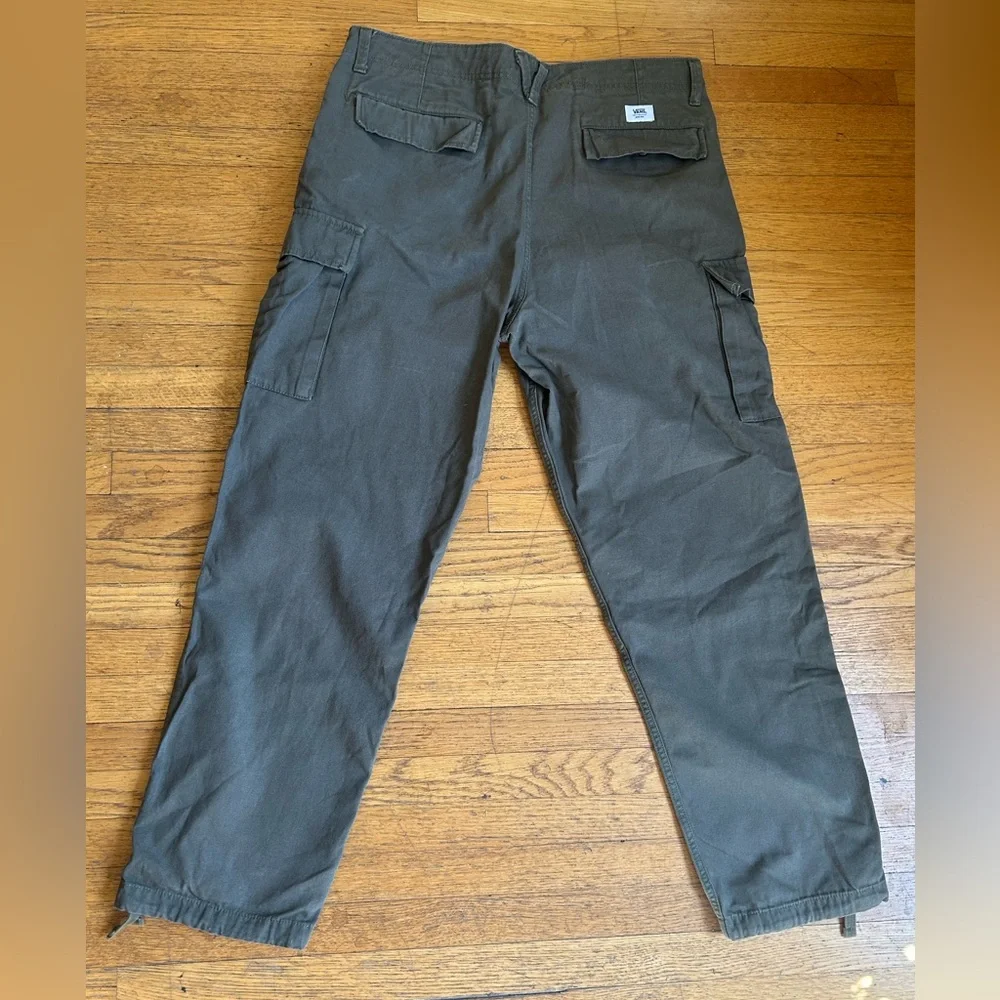 Vans Alva Skates Service Men's Olive drab Cargo Pants - Picture 3 of 4